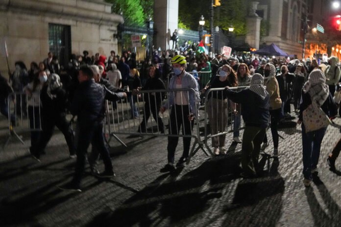 Protest in support of Palestinians, in New York City